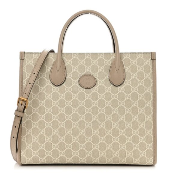 Gucci GG Leather Tote Bag 999-020825 - Picture 1 of 16